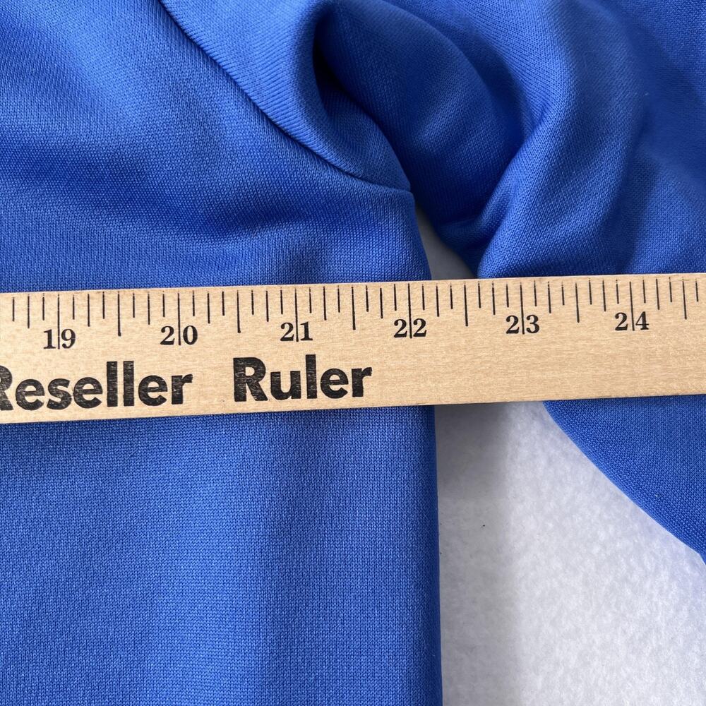 Adidas Golf Sweatshirt Mens Medium Blue Climalite 1/4 Zip Knit Fleece ANGC 1987 - Picture 8 of 12